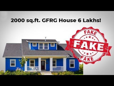 2000 sq.ft. 6 lakhs GFRG house fake news
buff.ly/2QIbfwF
#GFRGHouseCost #GFRGConstructionCost #IITGFRG
