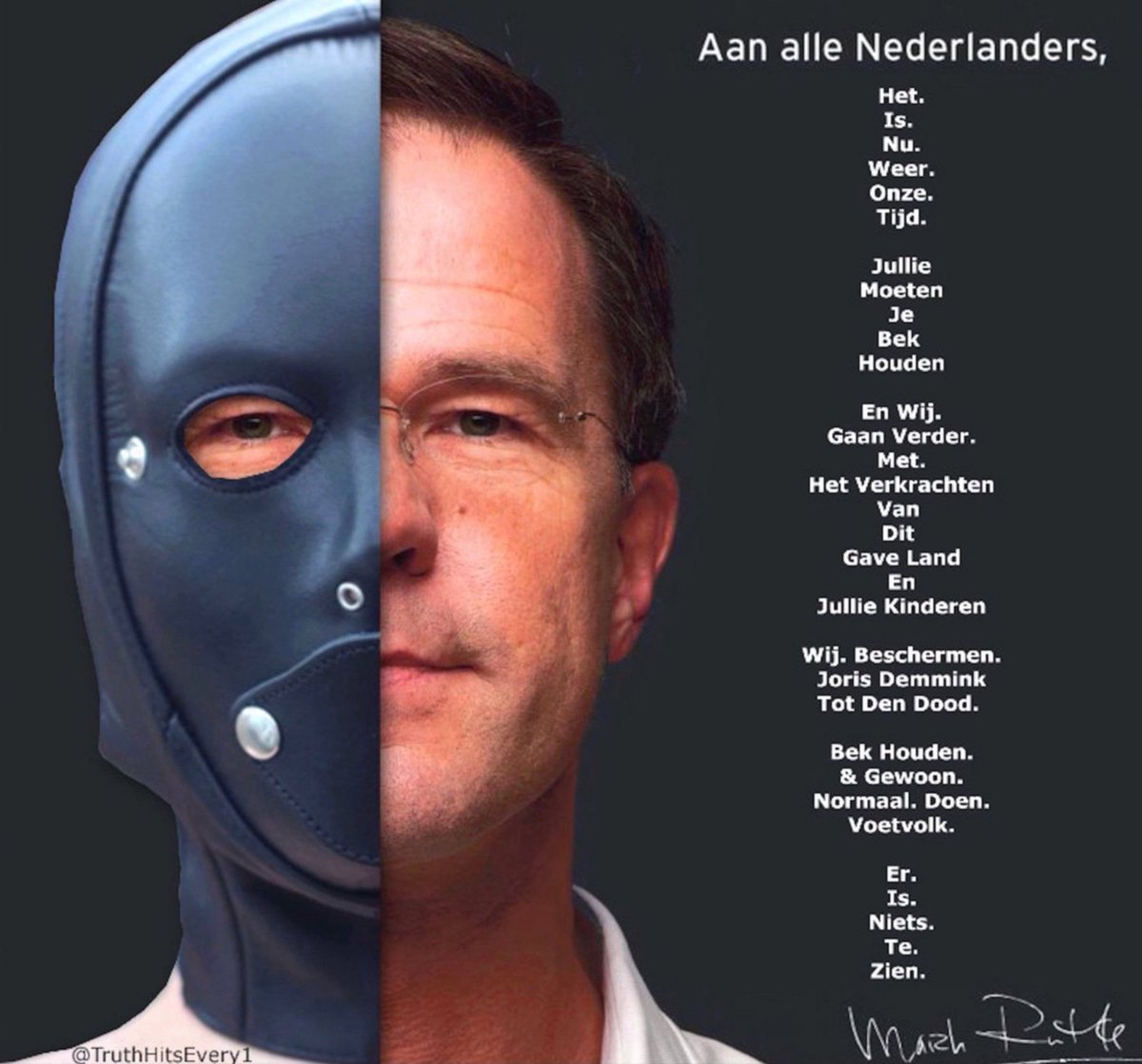 TruthHitsEvery1's tweet photo. Rutte lacht vandaag alle bezwaren en vragen van de Tweede Kamer weg.
#ABP18 #dividendbelasing https://t.co/1RmKMJ2KQ5