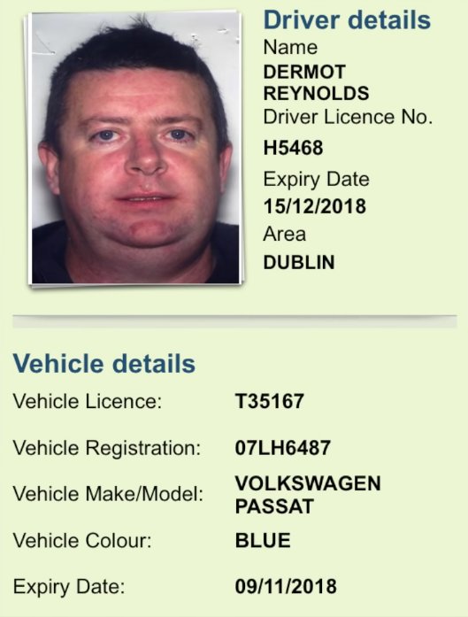 Dan Stuart (@danbhala) on Twitter photo Absolutely shocking footage of Dublin Taxi Driver Dermot Reynolds deliberately tailgating and then hitting a cyclist.
youtube.com/watch?v=RrFOJr…
<a href="/GardaTraffic/">An Garda Síochána</a> <a href="/LovinDublin/">Lovin Dublin</a> <a href="/thejournal_ie/">TheJournal.ie</a> Absolutely shocking footage of Dublin Taxi Driver Dermot Reynolds deliberately tailgating and then hitting a cyclist.
youtube.com/watch?v=RrFOJr…
<a href="/GardaTraffic/">An Garda Síochána</a> <a href="/LovinDublin/">Lovin Dublin</a> <a href="/thejournal_ie/">TheJournal.ie</a>