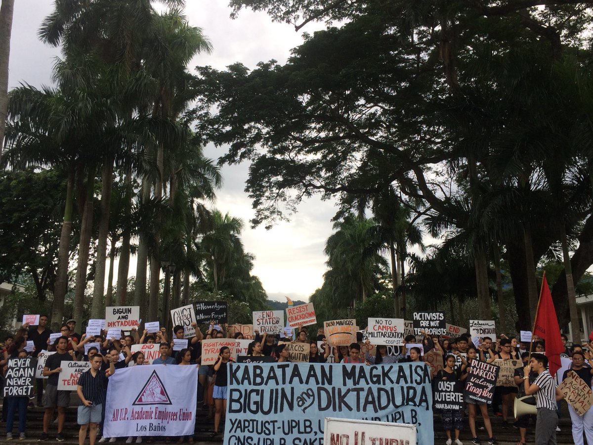 Uplb Perspective On Twitter Aupaeu Uplb Itinuturo Ng Kasaysayan Na Huwag Tayong Lilimot Neveragain To Martial Law May Higit Na Mas Mabuting Kalagayan Sa Tinatamasa Natin Ngayon Darating Ang Panahon Na Ang Pinangarap
