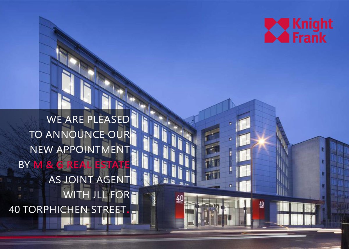 KFScotlandComm's tweet photo. Delighted to be working with @JLLScotland and @mandgprof on #40TS
All enquiries to @KFScotlandComm
Full details----->https://t.co/6MqYQsbrlo
#GradeA #commercialproperty #Edinburgh #newlyrefurbished https://t.co/qj2WmzgVb6