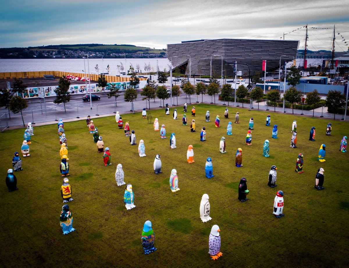 risingviews's tweet image. The Maggie&apos;s Penguins are all waiting for you to visit them at Slessor Gardens this weekend for the Farewell Weekend before they are auctioned off on Monday at the @VADundee @maggiesdundee @courier_dundee @Evening_Tele @STVNews