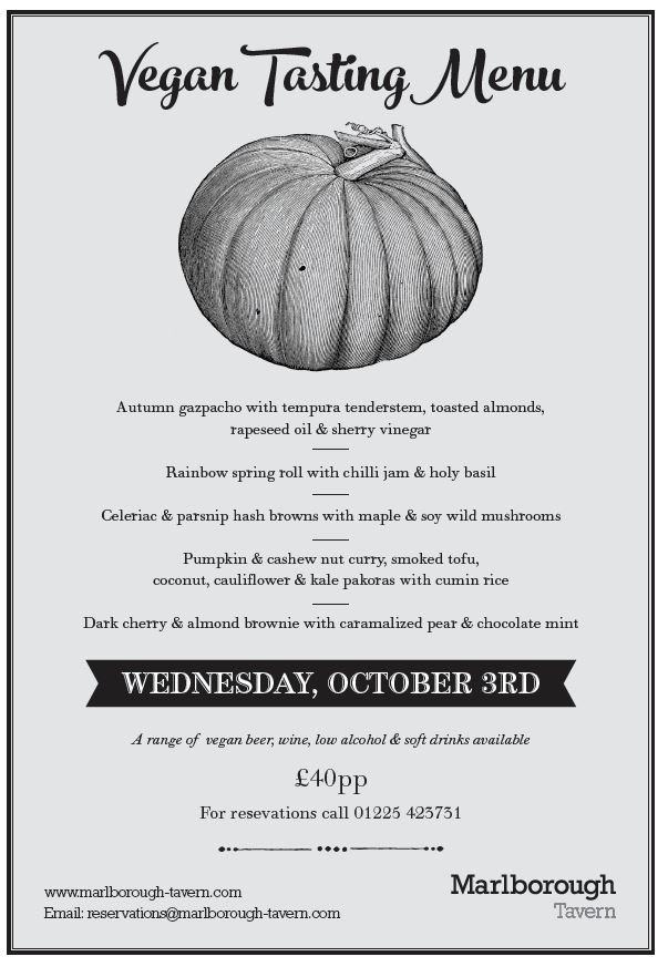 Vegan tasting menu 3rd October! To reserve a table call 01225 423731.
#vegans #vegantastingmenu #veggies #vegetables #foodieevent #plantbased #yum #freshfood #veganwine #veganbeer