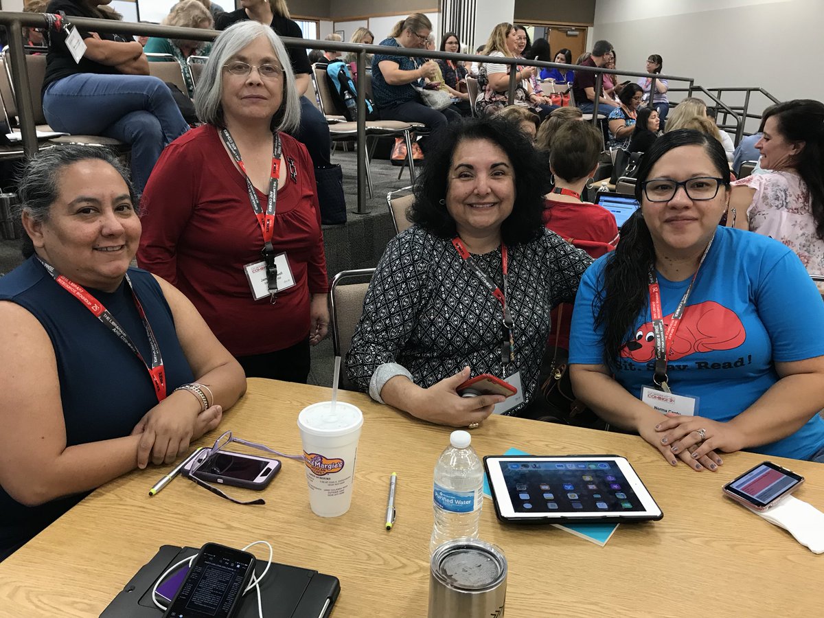 EISD_LMS's tweet photo. Our #FutureReadyLibrarians are learners today at @ESCRegion20 Round-Up! We are excited to bring the learning back to our library media  centers! #EISDLMS https://t.co/i0Sxjnn23e