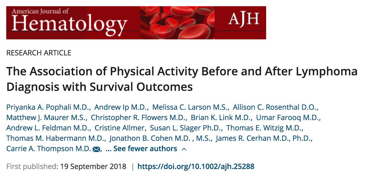 DrNicolasHart's tweet photo. Love it @chanyooncheah, thanks' for the share! - I saw this yesterday and thought of you too (in the context of my own bias!): https://t.co/KjDjHB1xuk … … … (published two days ago)...... I'm very keen to explore exercise medicine for lymphoma: @Adam_Veli and @ProfRobNewton https://t.co/0dAbCyhEmE