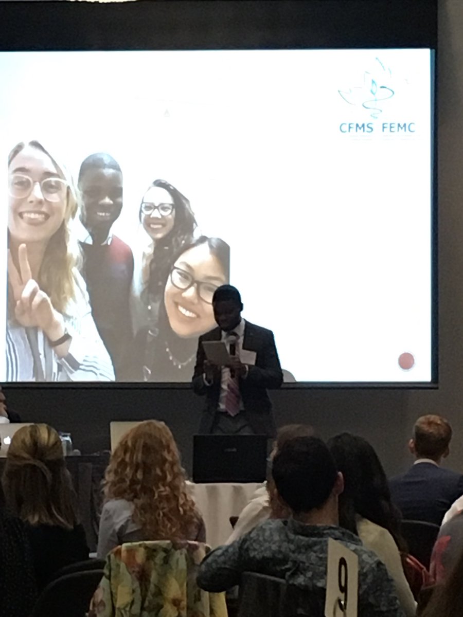benncassidy's tweet photo. Thank you, @HG_Annan for all of your incredible work and outreach this past year! #CFMSAGM2018 #AGM2018 @CFMSFEMC https://t.co/c41XEABAlK