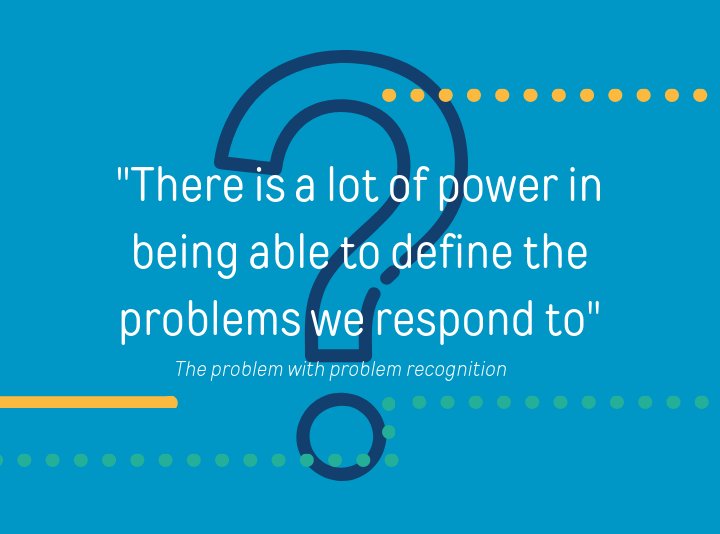 Ever think about the problem of identifying a #problem? Ahead of our 'From a recognisable problem to an actionable project' #webinar next week @ianmcclelland writes about the difficulties of choosing what #humanitarian problems to solve. Read more 👉 bit.ly/2OGZOUA