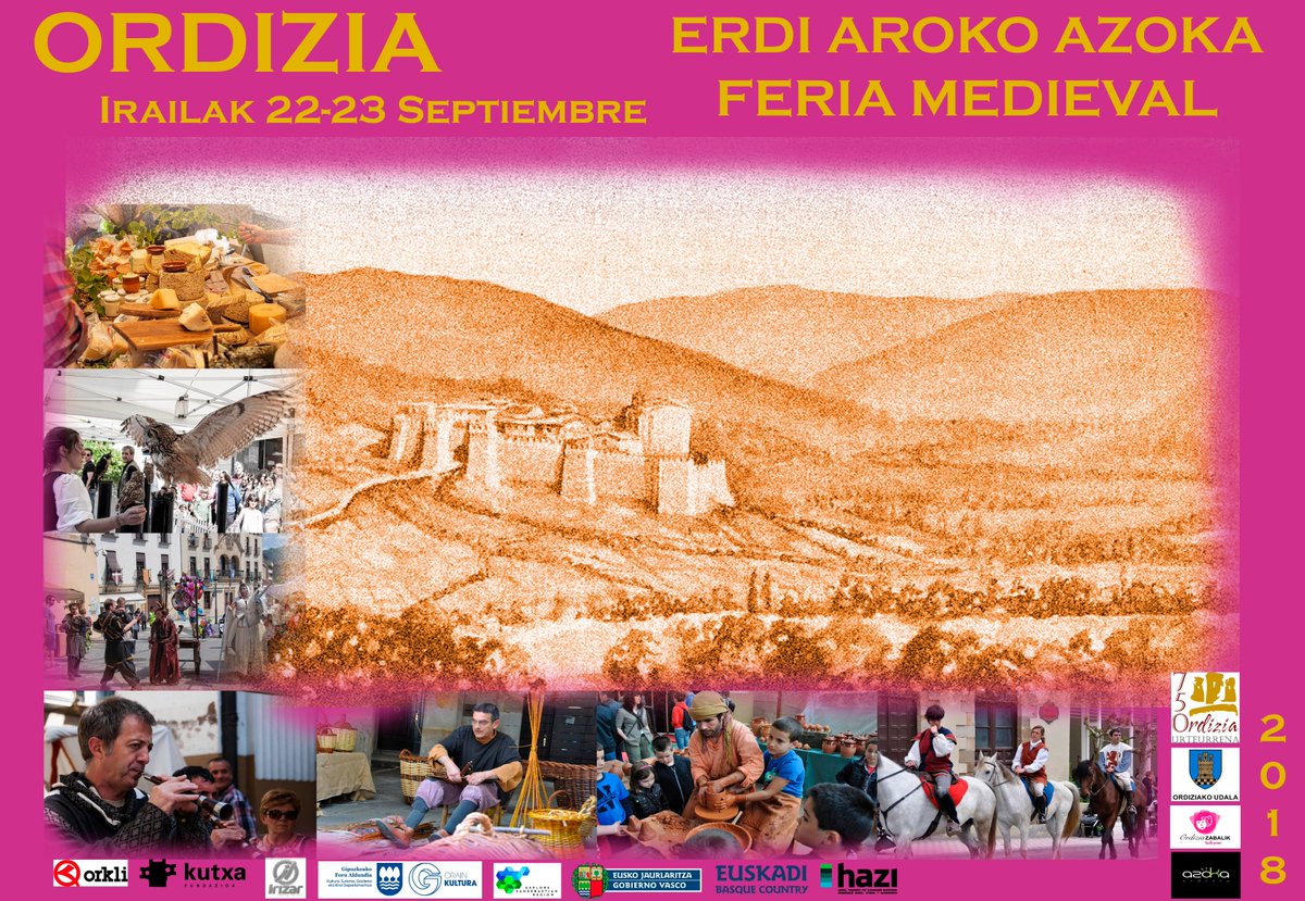 Kulturweb's tweet photo. La Plaza Nagusia y alrededores acogen este fin de semana la XXIIIª edición del Mercado Medieval de Ordizia - https://t.co/D3VbNmYmmx / Ordiziako Erdi Aroko Azokaren XXIII. edizioa egingo da larunbatean eta igandean Plaza Nagusian eta haren inguruetan - https://t.co/TC8rIldAHd https://t.co/c7oIaA6kZt