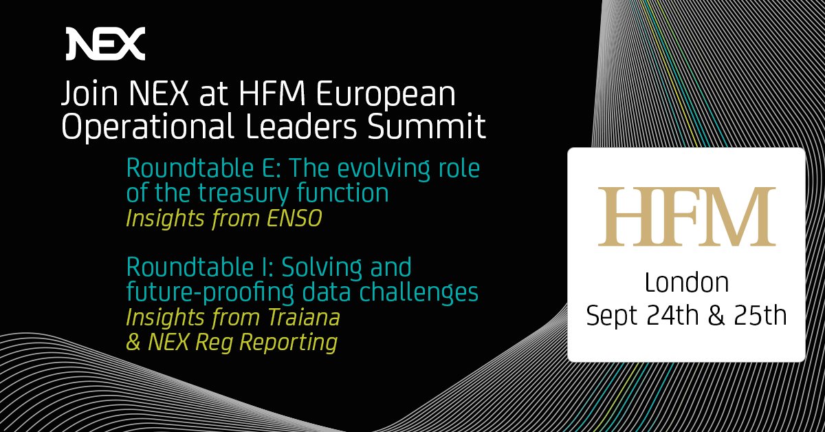 We are looking forward to the <a href="/HFMWeek/">HFMWeek</a> European Operational Leaders Summit next week ~ bit.ly/2DiCdYT