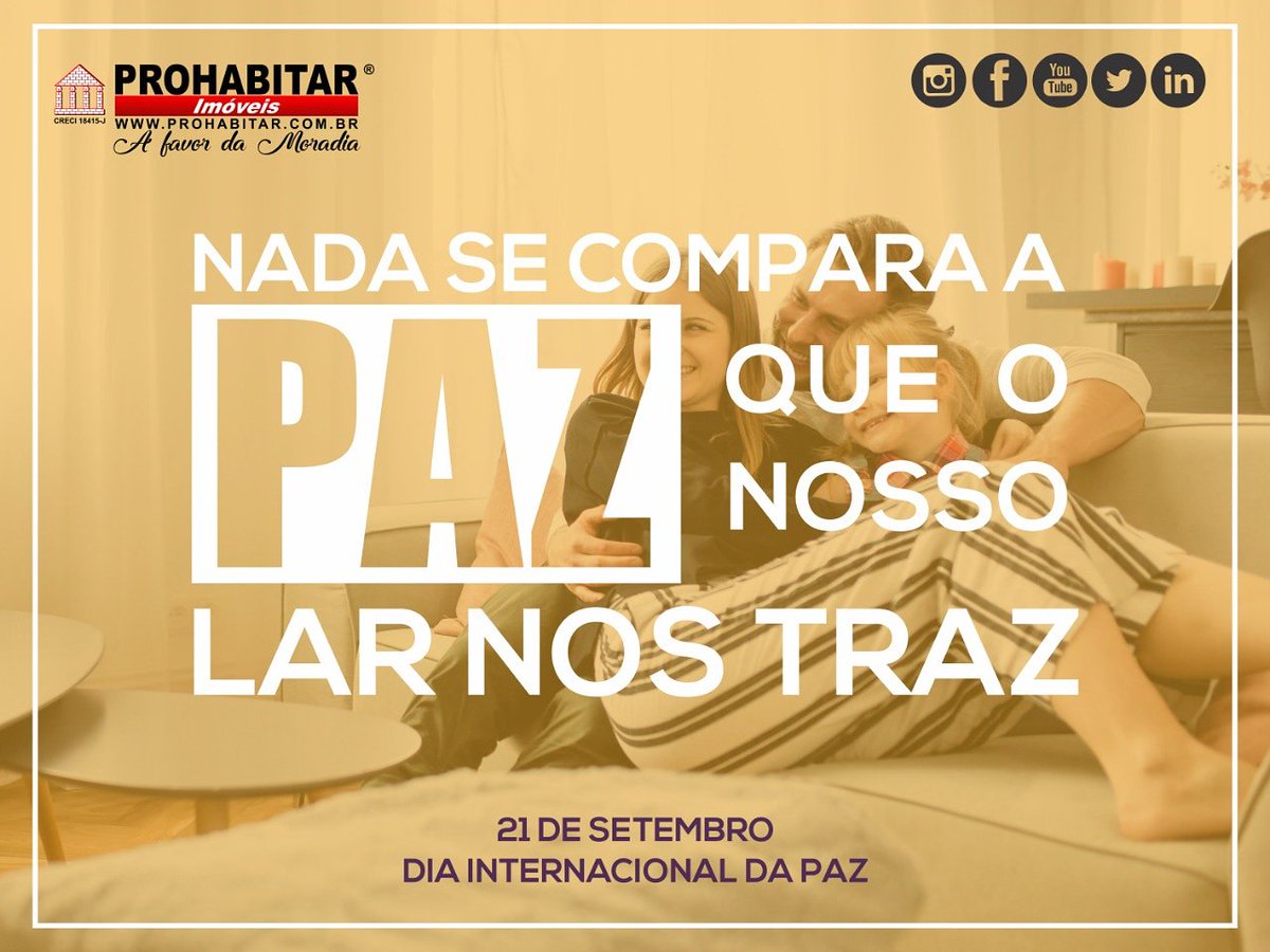 prohabitarsp's tweet photo. Nada se Compara a PAZ do nosso LAR!! 🏠💛
#Prohabitar #ProhabitarImóveis #Imóveis #Imobiliaria #DiaInternacionalDaPaz #DiaDaPaz #Paz #Peace #Lar #Love #Happy #Casa #AFavorDaMoradia https://t.co/BJYrhn7ibI