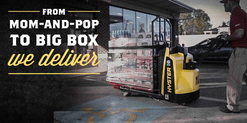 hysterco's tweet photo. The Direct Store Delivery (DSD) Package on our W45ZHD pallet jack makes this truck ideal for getting product from trailer to store. See it September 24-25 at @NBWA in Booth 412.  https://t.co/VYrDCO8sKj https://t.co/syq9ANziBv