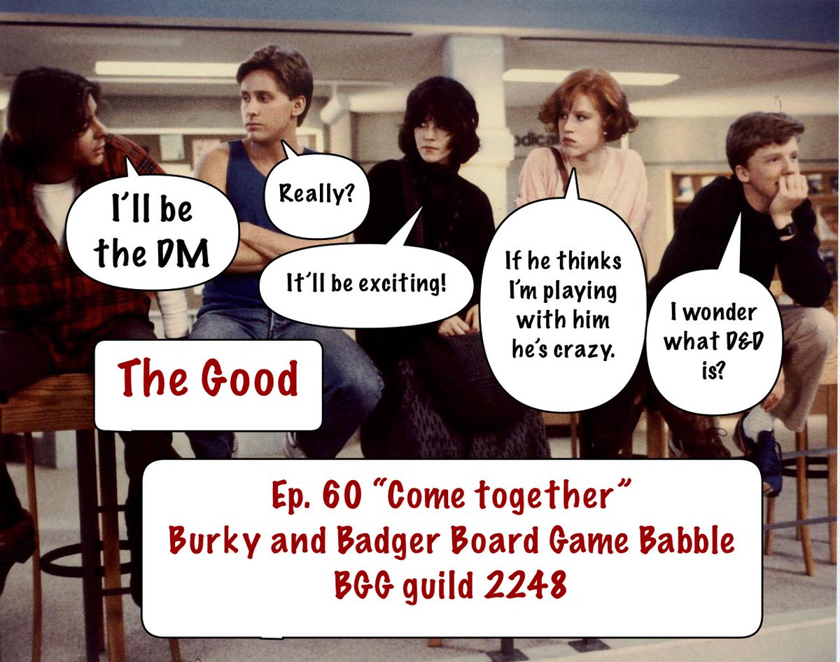 kimpek's tweet photo. Join the Burky and the Badger live to talk about gaming groups in Episode 60 “ Come Together” today at 12 o’clock noon CDT.
https://t.co/Mnevf2Ihej @ArcaneWonders @Academy_Games @GameToppersLLC 
#boardgamepodcasts https://t.co/MOqcW5Xr5b