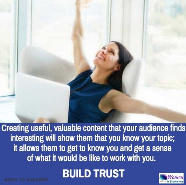 HeidiRichards's tweet photo. Creating useful, valuable content that your audience finds interesting will show them that you know your topic; it allows them to get to know you and get a sense of what it would be like to work with you. ⠀
⠀
#TRUST #empower #content #writing #buildt… https://t.co/s4UnQs5flQ https://t.co/LL0PyC0zOH