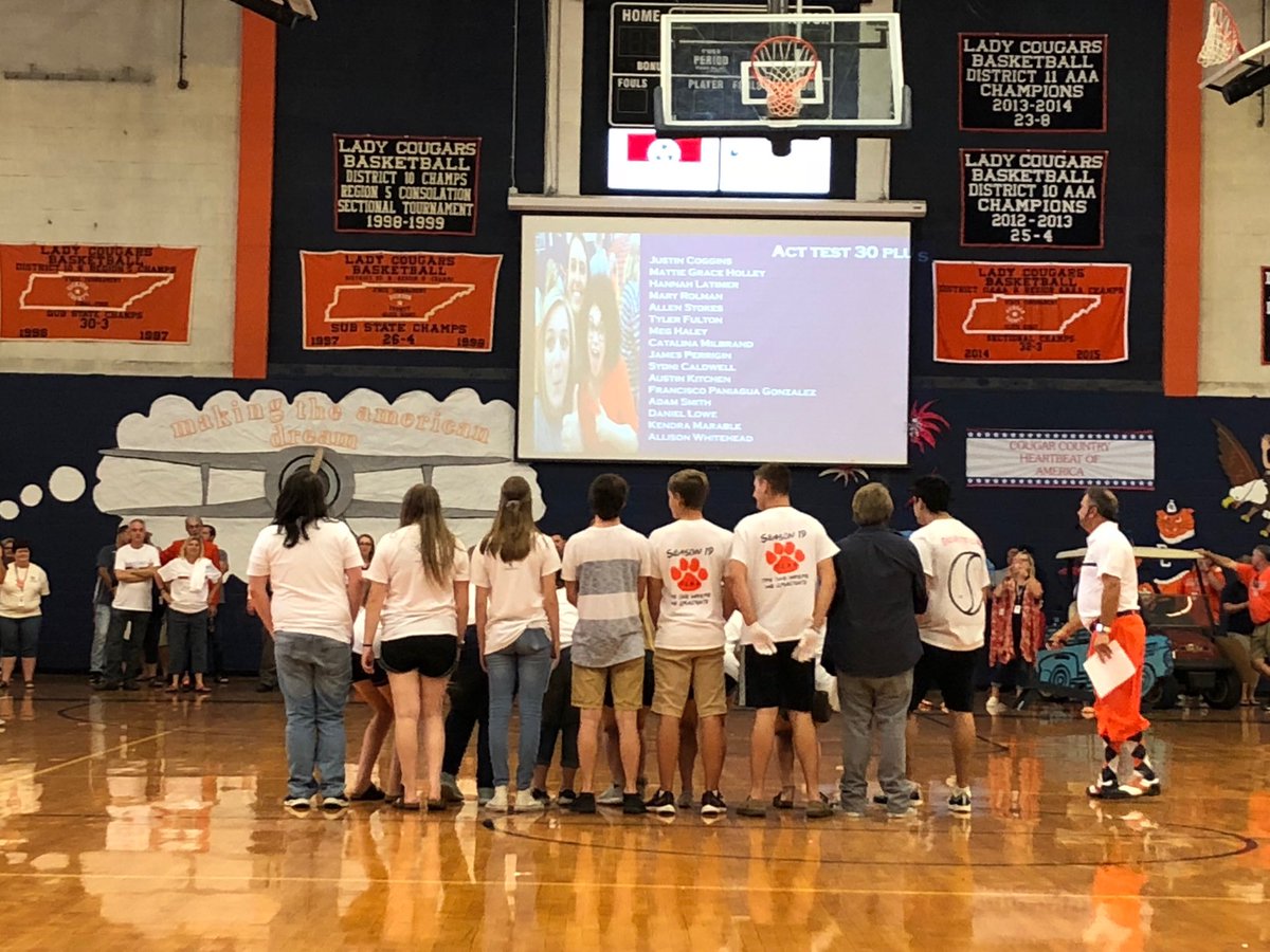 rfaulkner9's tweet photo. @CoachJoeyHolley recognizing the ACT 30+ group before the pep rally. #instructionfirst #Level5 @DLWeeks83 @DCBE https://t.co/YDjIeMOMsK