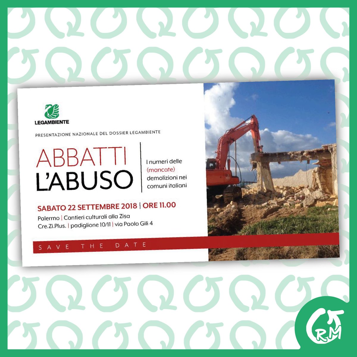 RossellaMuroni's tweet photo. Sabato 22 mattina a Palermo con @Legambiente per parlare di #abusivismoedilizio e di come rendere più efficace il suo contrasto, il pomeriggio a Milano per #UnaCittàPerCambiare a parlare di #mobilitàsostenibile e stili di vita virtuosi. #AbbattiLAbuso #noEcomafia #legalità #AMoDo https://t.co/trfLXMYNuN