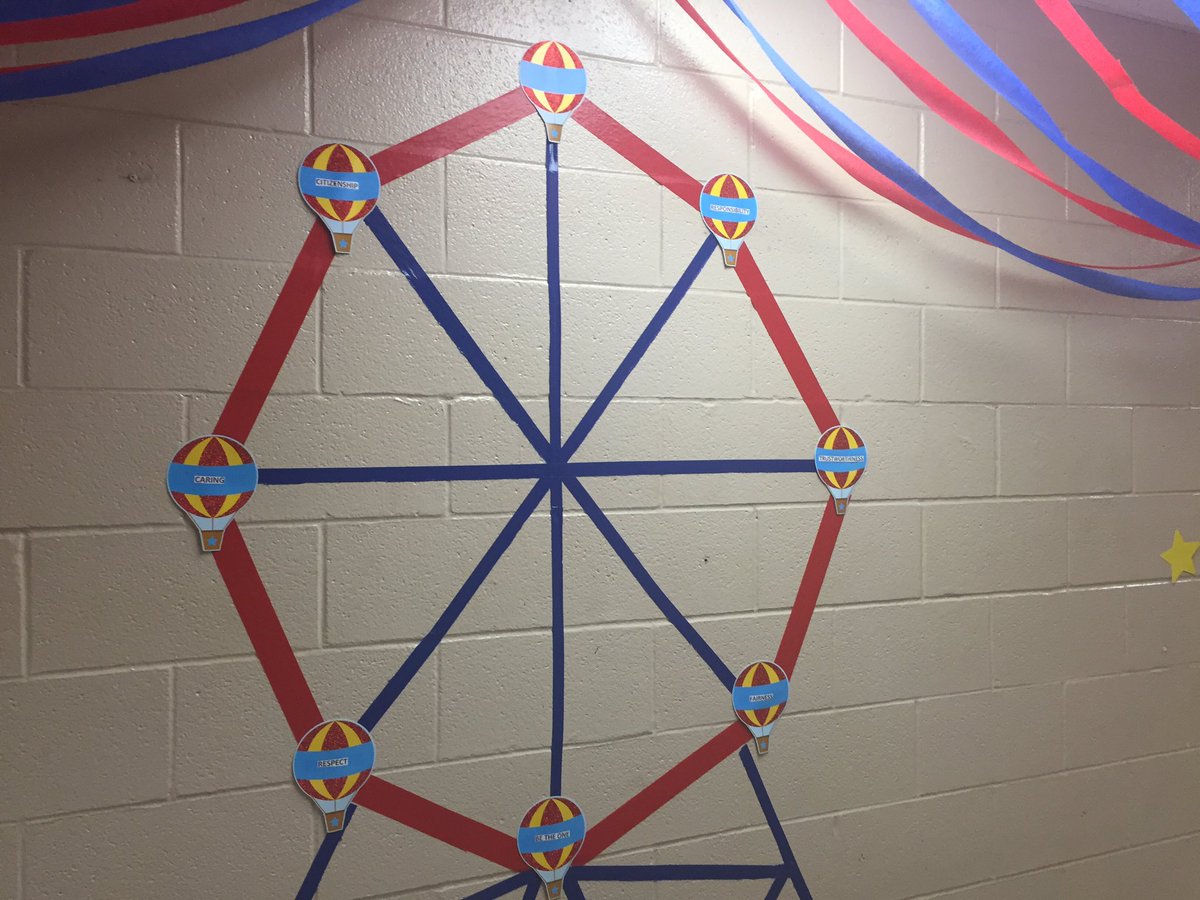 LCISDSchoolBus's tweet photo. LCISD Transportation is getting ready for Fort Bend County Fair Day with decorations including roller coaster buses and a Ferris wheel with character pillar cars. @LCISDBeTheOne #bethonelcisd https://t.co/1fCi3GIIKX
