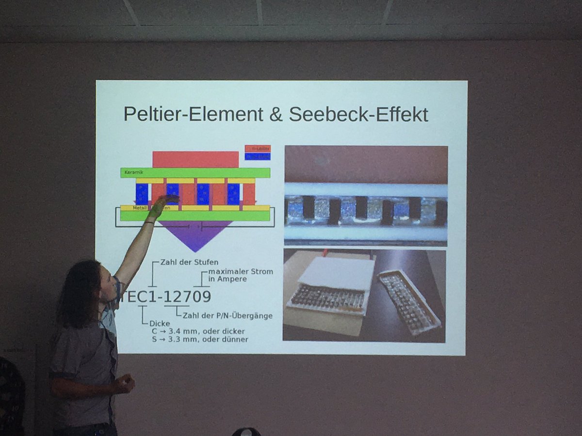 ULSolutionsSIS's tweet photo. Peltier Element und Seebeck Effekt sind die Themen des heutigen TechTalks mit Fabian @justjust_i . #techtalk https://t.co/yu5jahF2xS