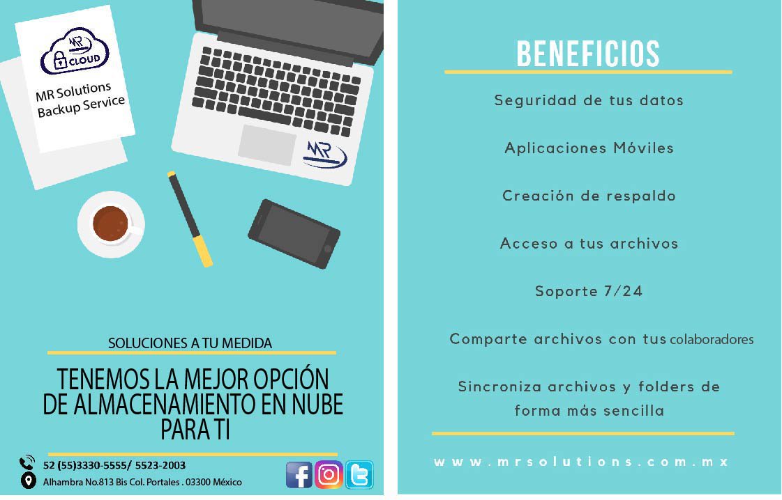 MRSOLUTIONSMX's tweet photo. ¿Ya conoces los beneficios de nuestra nube?
#SolucionesAtuMedida https://t.co/yGKEu5WJub