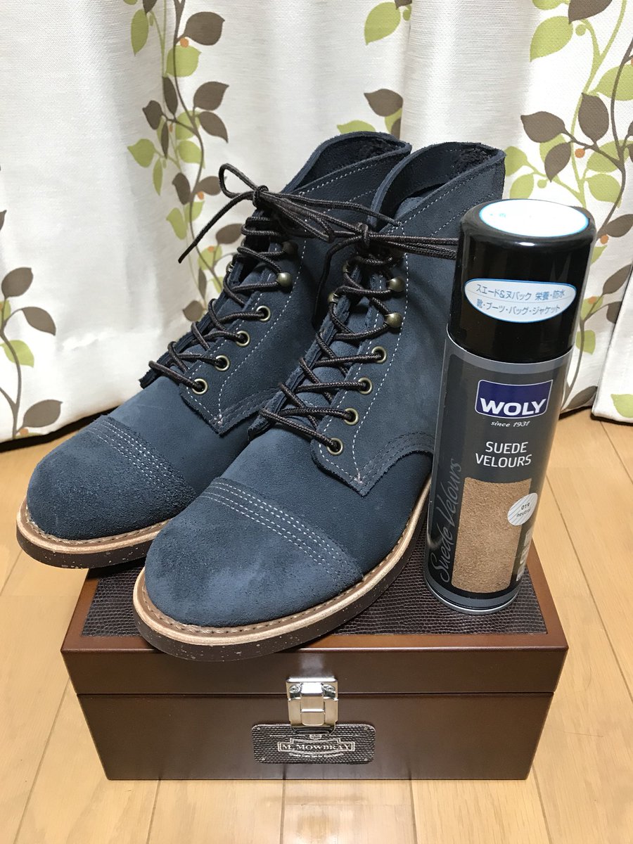 トシ Ar Twitter プレメンテ完了 8117はスエードカラーフレッシュスプレーで撥水性を 77はレザークリームであまり色を濃くしていかない方向性でメンテしていきます あとは履くだけです レッドウィング Redwing 8117 Ironrange 77 Irishsetter