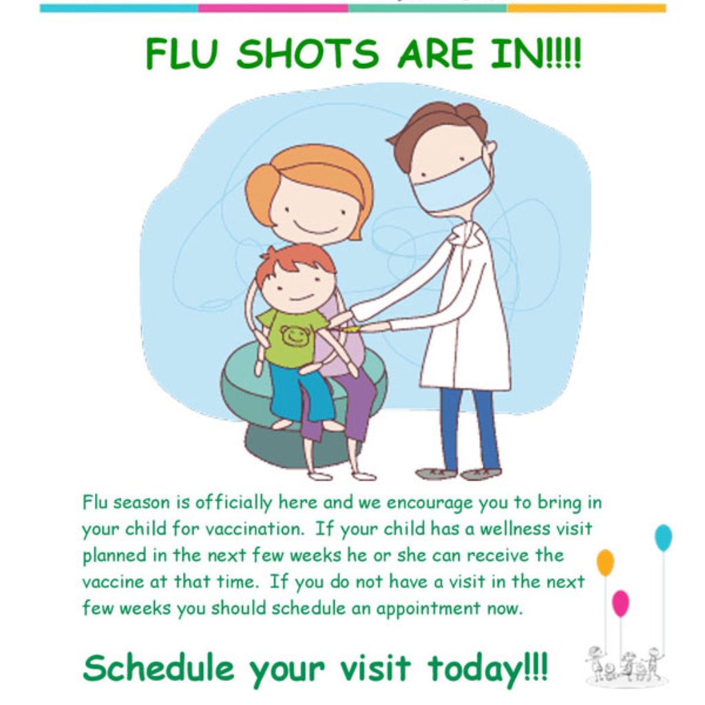 NuHeightsPeds's tweet photo. Flu #season is officially here and our flu shots are here! Please, schedule an appointment today.
Find out more at https://t.co/C0dF5pYxCE
#flu #fluseason #fluseasonishere #fluseasonready #fluseasontips #fluseasonbegins #fluseasonprep #pediatrics #pediatrician #flushot https://t.co/u3voLybHIO
