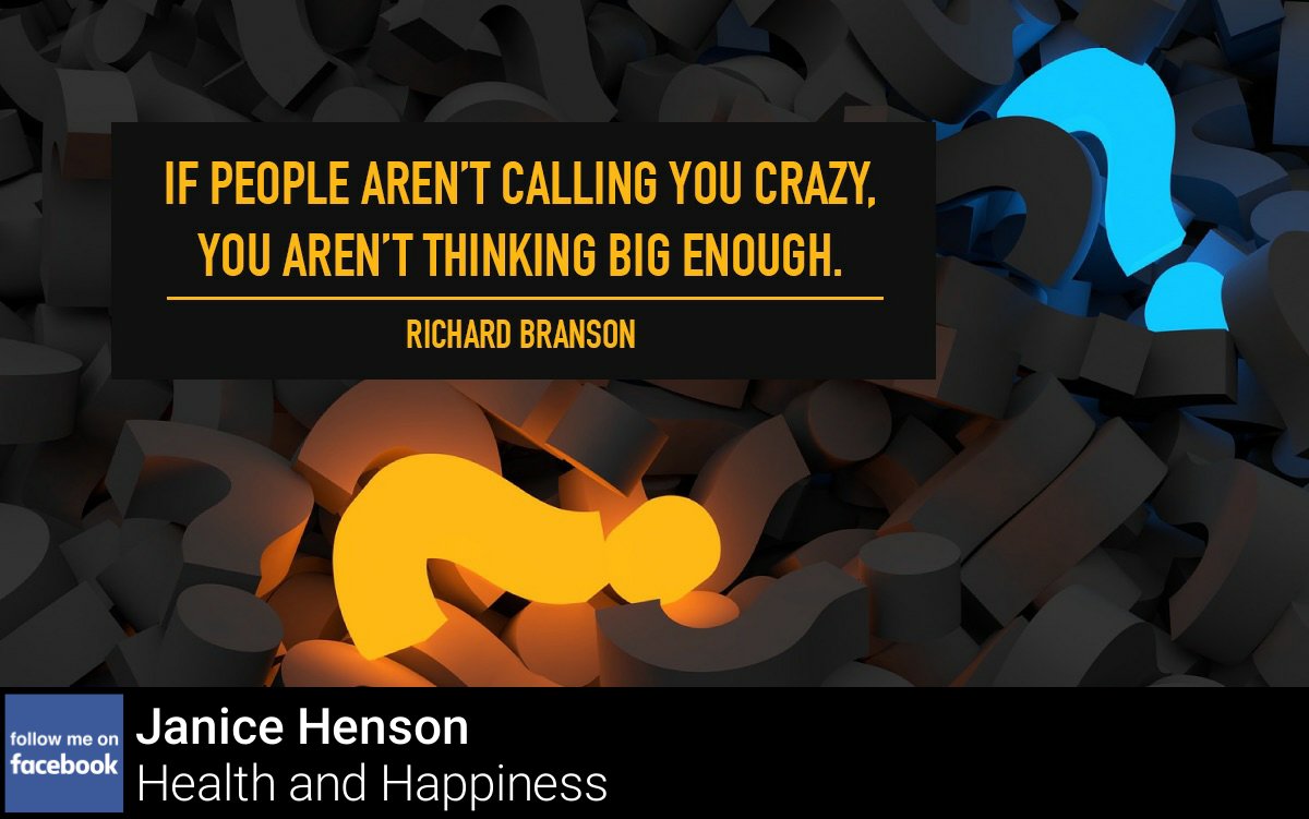 Hensons2Health's tweet photo. Think big if you aspire to do big things! https://t.co/eDA3vAXiuK