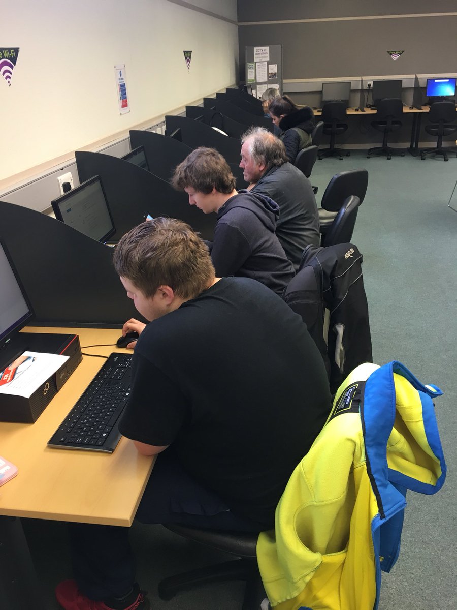 Job club yesterday in full swing in #larne library. These guys are just amazing and attend every week applying for lots of jobs as well as exploring different placement opportunities to build their cvs. Keep up the good work!! #mideastantrim #jobclub <a href="/NOW_Group/">NOW Group</a>