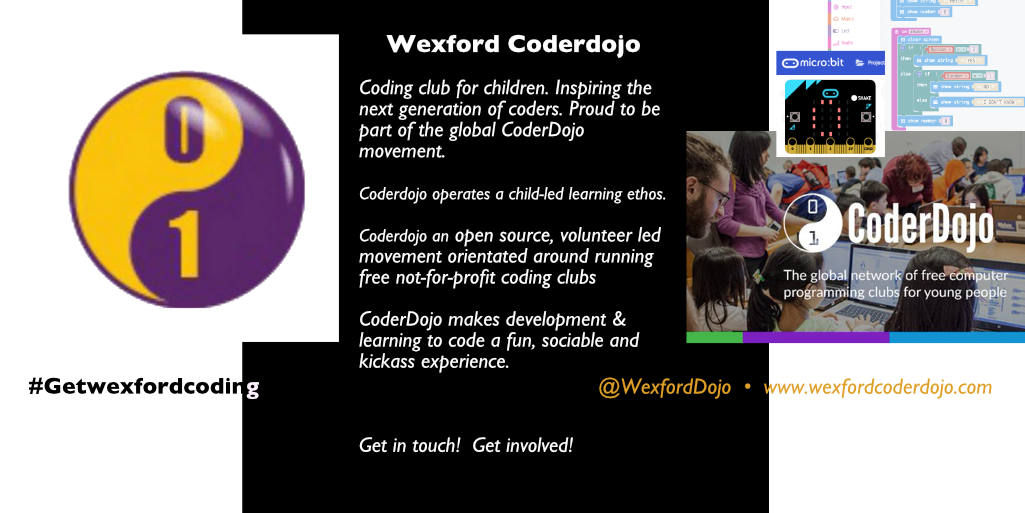 WexfordHour's tweet photo. FREE Coding Events - Computer Savy Children with parents help, can only be good. Hosted by @WexfordDojo β’ Fun & Future Proofing β’ Sign up to newsletter to keep informed of the next coding workshop! https://t.co/w8U09Ix1Ds #GetWexfordcoding https://t.co/nCMETe2azD