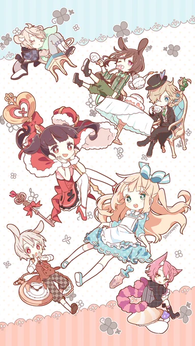 こんばんはほんわか不思議の国の壁紙を描いてみました!よろしければ使ってみてください最近肌寒い日が続いてますのでみなさんお体に気をつけてお過ごしくださいね(o^^o) 