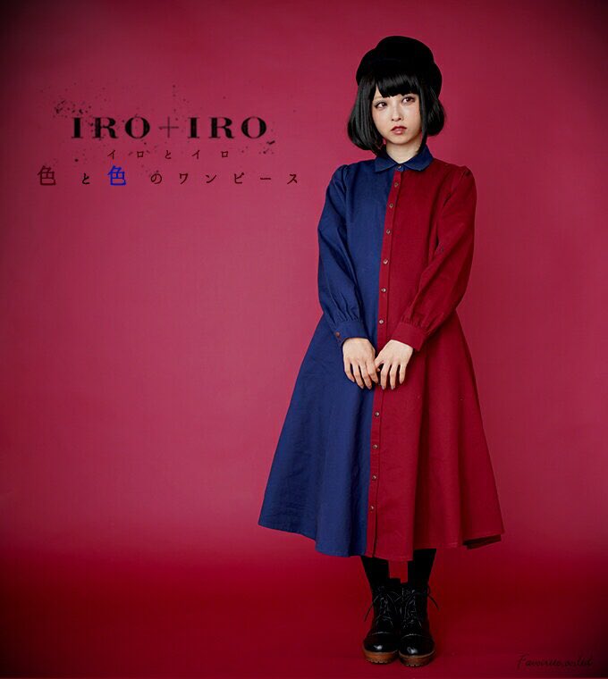 ワンピース専門店favorite En Twitter Iro Iro 2トーンシャツワンピース の新色ネイビー レッド こちらも前開きシャツワンピなので羽織としてもコーデ出来ます T Co W3pulg7mgw Favoriteオリジナル