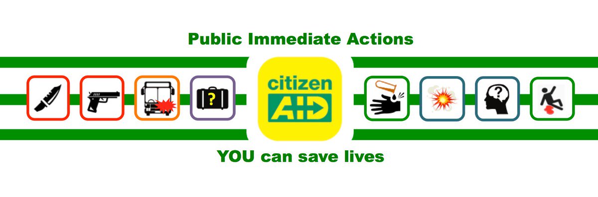 Everyone keep your eyes open for the new V2 of the free citizenAID app, as it is becoming available across iOS and Android very soon. It includes new information on acid and vehicle attacks, as well as a dedicated page on the Tourni-key! #30days30waysUK