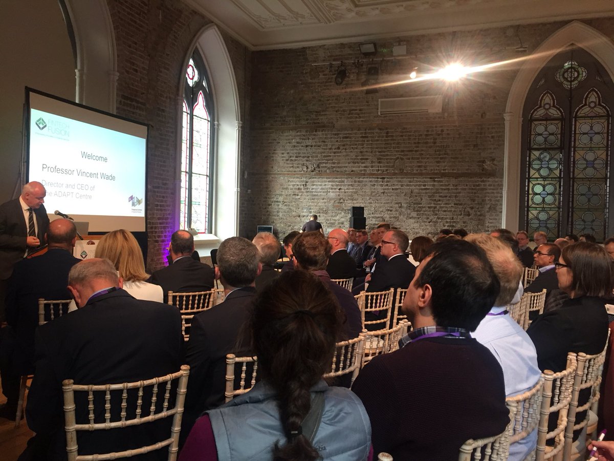 AdaptCentre's tweet image. “We can ensure that Ireland is at the heart of the new paradigm that is taking place across the globe, as we welcome new technology.”
- Professor Vincent Wade
#FinTechFusion