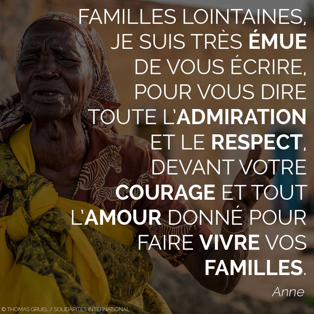 Solidarites_Int's tweet photo. [Le mot du vendredi] 
Comme Sylvie, Anne, Léon et Roseline répondez solidarité en envoyant des messages positifs et solidaires aux personnes que nous aidons et aux équipes humanitaires sur le terrain. Postez vos messages sur https://t.co/KEN6i67VwE #RepondonsSolidarite https://t.co/rT1Zg9uk2s