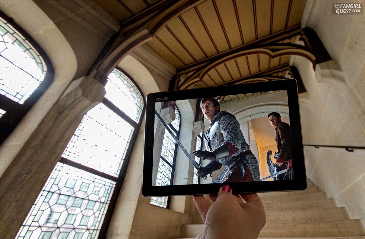 FangirlQuest's tweet photo. #10YearsOfMerlin, part 2: filming locations at Château de Pierrefonds, France. What an incredible place to visit!

@BradleyJames #ColinMorgan #Merlin #sceneframing https://t.co/NG7YDu8utv