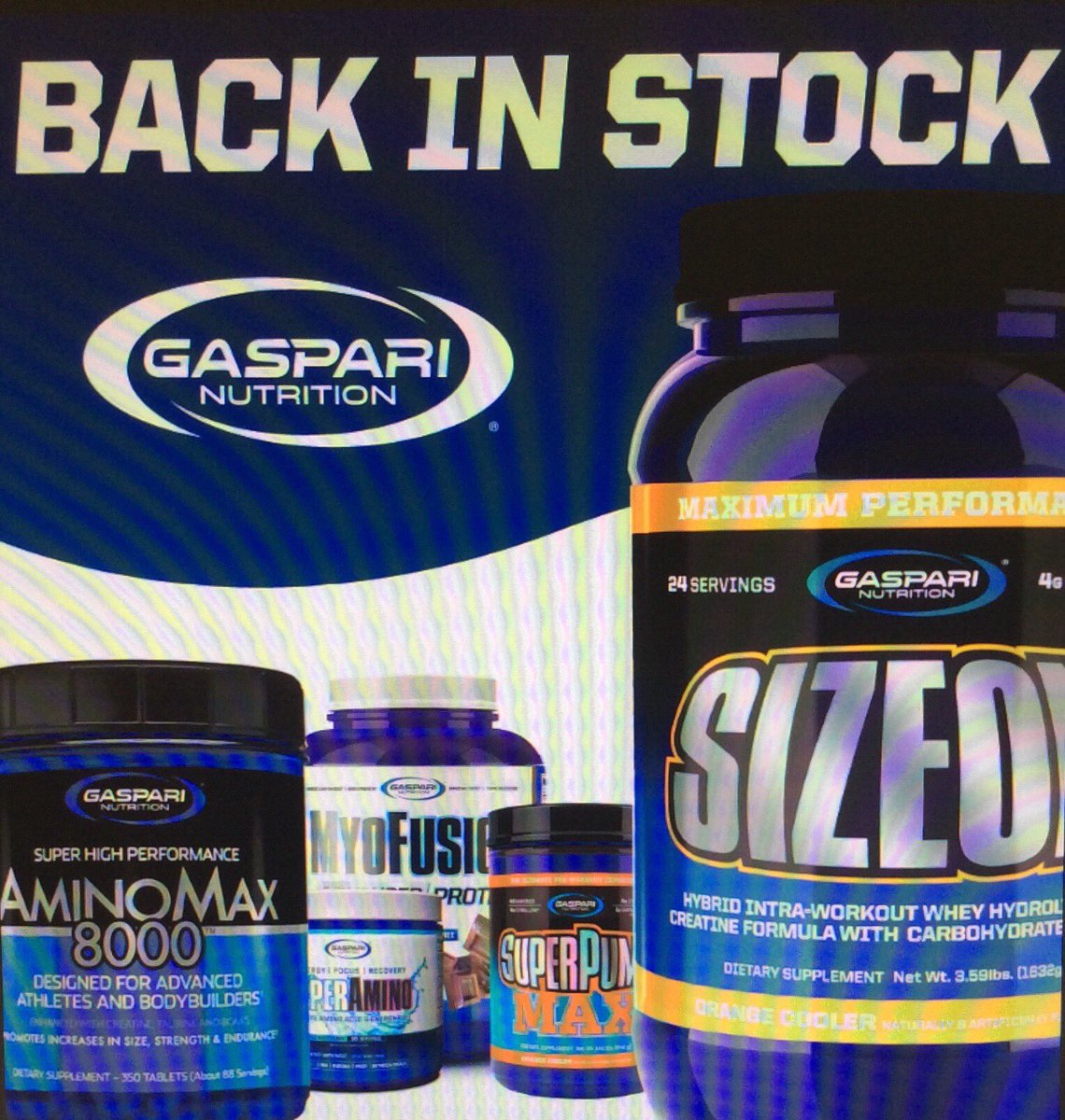 Gaspari now back in stock - grab yours now!