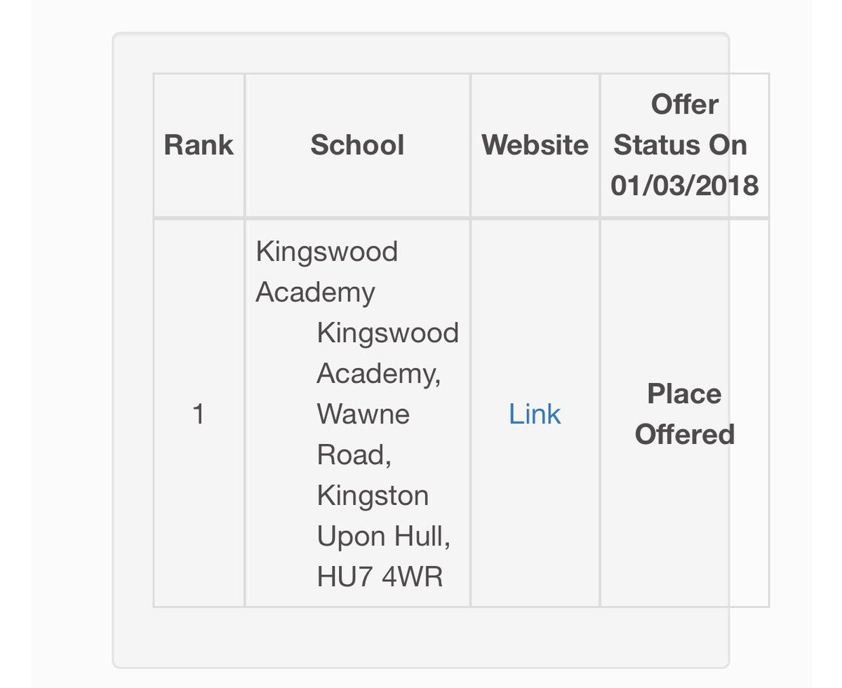 Hull_One's tweet image. 👩🏼‍🏫 Perfect time to submit for @Kingswood_Acad first and only choice last year and first choice this year @Ofstednews here for #outsandinglearning ⭐️⭐️⭐️⭐️⭐️  2019 when my son follows his sister to High School look how proud my daughter is to wear the uniform 🏉
