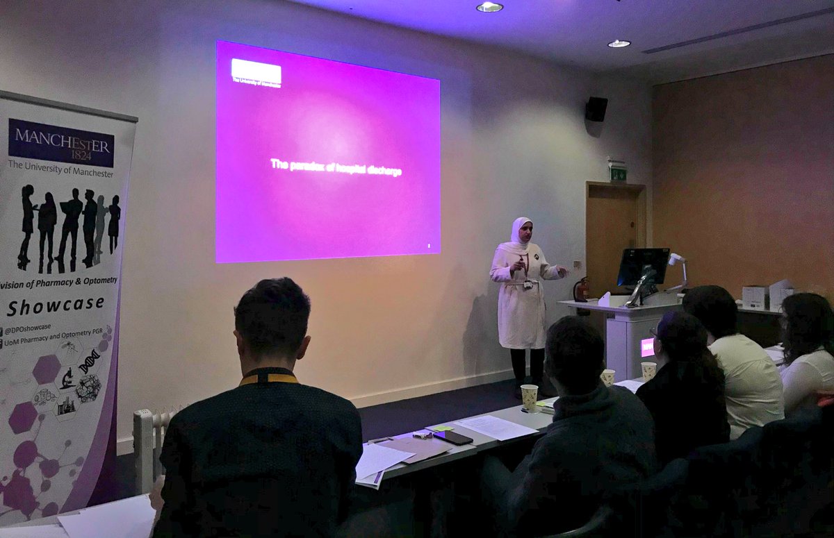 Fatema Alqenae talking to us about medication errors and hospital discharged #DPOPS18