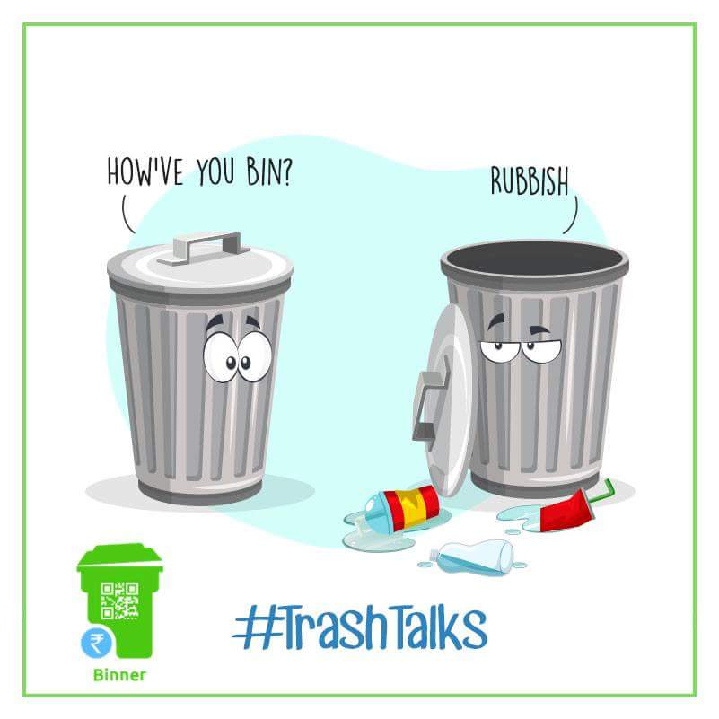 The Bins don't approve of trashing outside. #BinItToWinIt 
#TrashTalks
Download Binner now:
Google Play: bit.ly/2Fy2q5N
App Store: apple.co/2uw0152
#CleanCity #SwachhataHiSeva #BeABinner