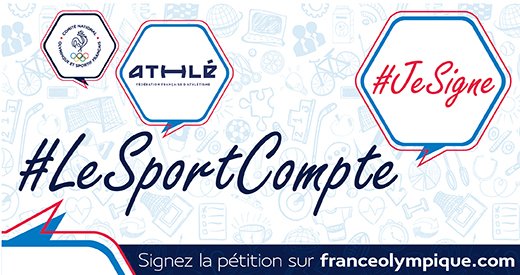 📢 #LeSportCompte : Lancement d’une pétition nationale #JeSigne
👉 athle.fr/asp.net/main.n…