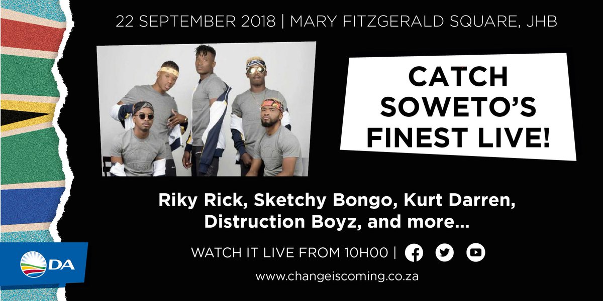 🇿🇦 South Africa have you heard? We are 1 day away from revealing all.

Be at Mary Fitzgerald Square, Johannesburg at 09:00 on Saturday to witness this and be part of history.

#OneSAforAll