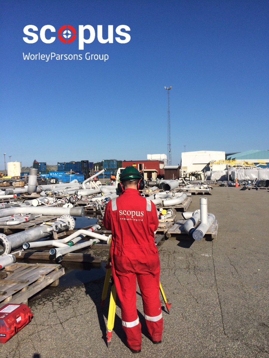 Scopus is carrying out as-built verifications of fabricated pipework in a yard in Norway. If you would like to know more about how Scopus can help you by providing as-built dimensions of fabricated items then visit scopuseng.com #survey #FridayFeeling