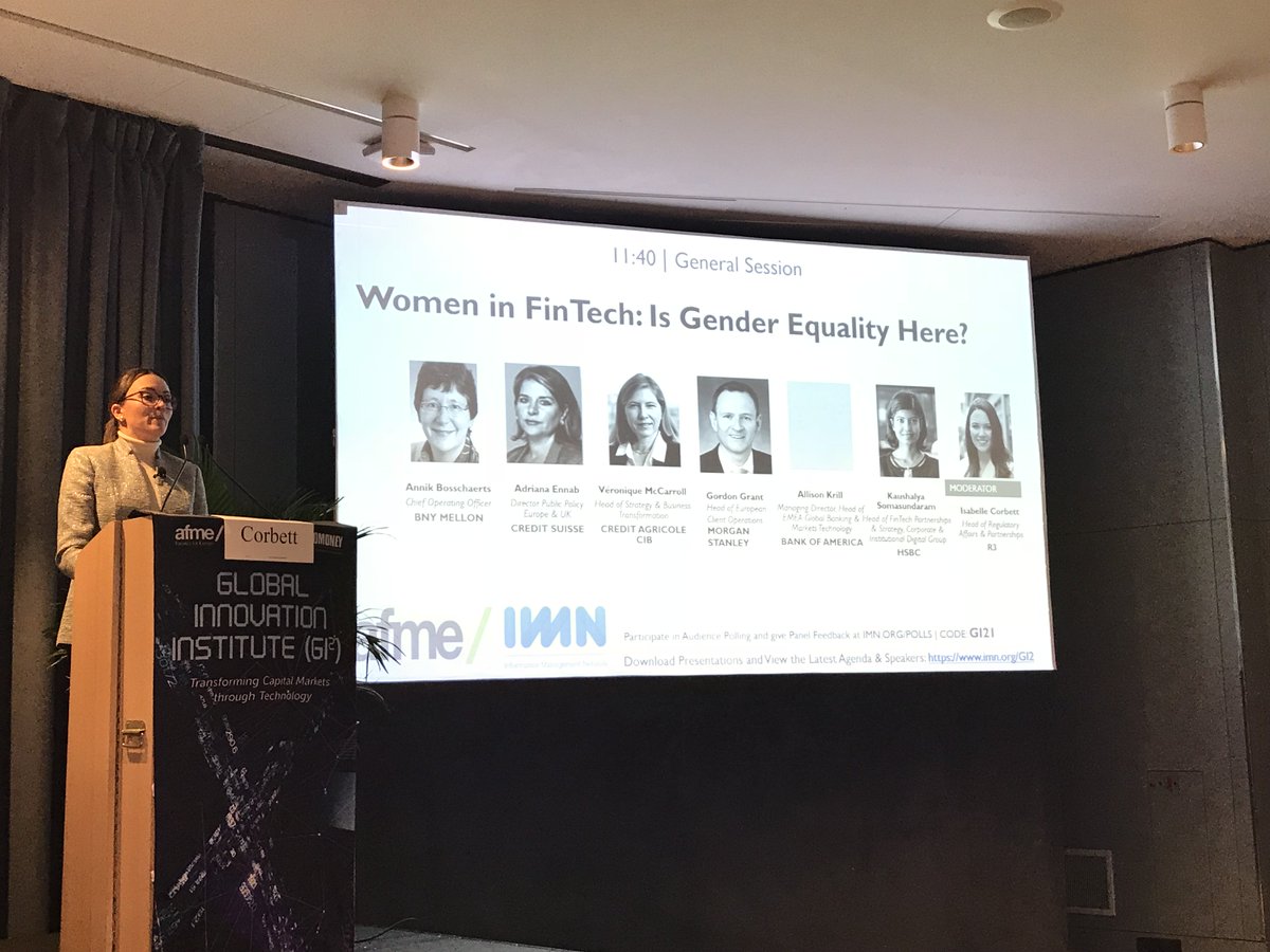 AFME_EU's tweet image. A great line-up for our women in #FinTech panel at our #GI2 Global Innovation Institute event. #Diversity #WomenInFinance #WomenInTech imn.org/financial-tech…