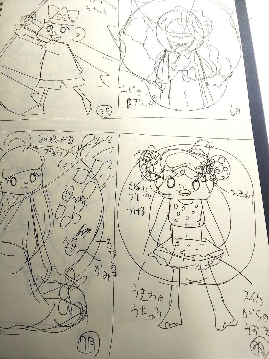 カレンダー祭に向けてイラスト絶賛描きまくり中です?
こんなにちゃんと下描きしたの久しぶりだ…
#ガチ制作会 