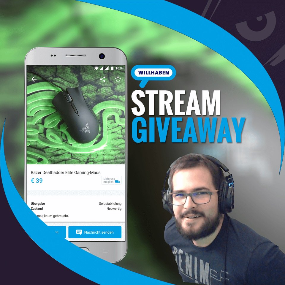 Habt ihr Lust aufn mega Giveaway?
Am  23..09 findet die Verlosung einer Razer Deathadder Gaming Maus statt.

twitch.tv/martysanches