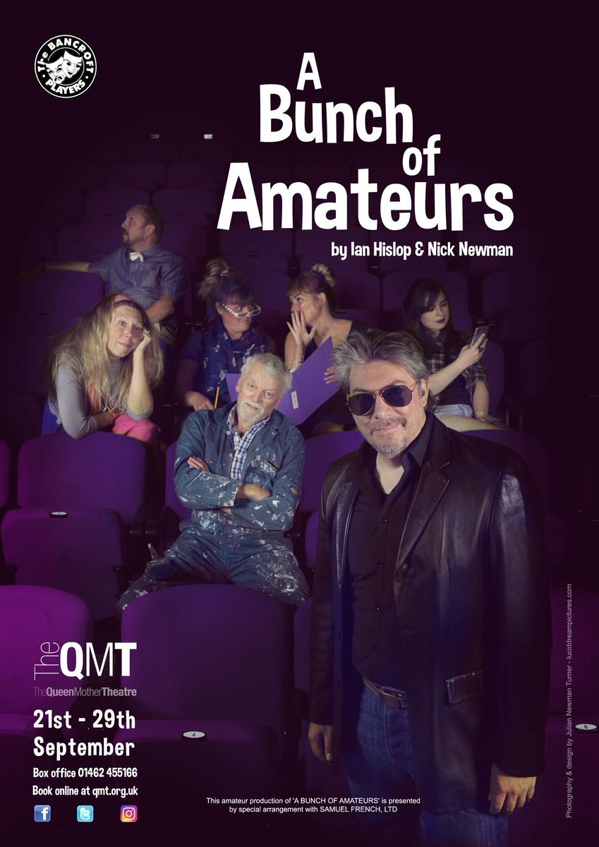 Good luck to the cast and crew of A Bunch of Amateurs which opens tonight and runs till next Saturday. #hitchin #herts #theatre #AbunchOfAmateurs