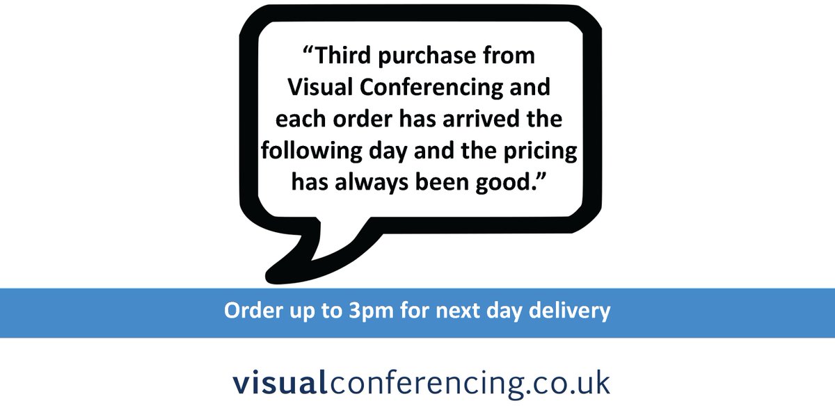 VisualConf's tweet image. We love feedback! Thank you to this customer for taking the time to leave this great feedback #videoconferencing