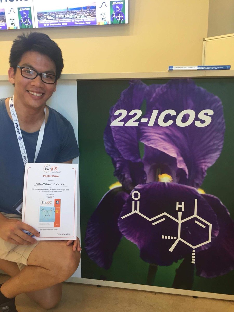 PayneResearch's tweet photo. A huge congratulations to Jono for winning the @EurJOC poster prize for his presentation at @22Icos - Payne group research on show.
#22icos https://t.co/xkQ9BLc2fG
