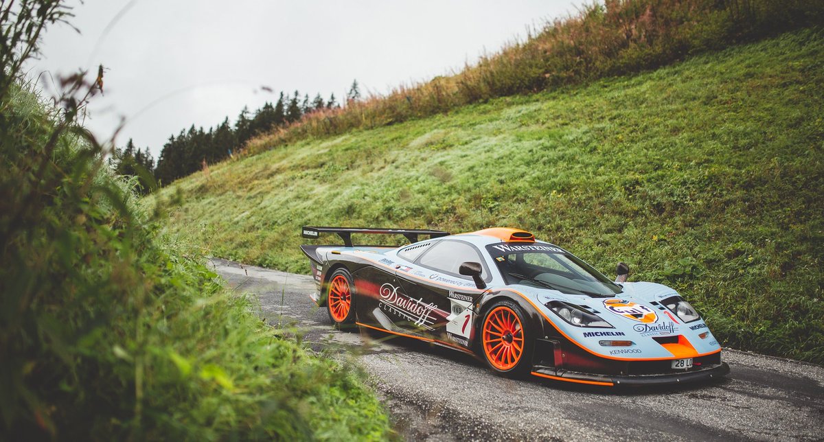 DaveEden's tweet image. The ultimate transfer of race-winning technology to the road... 

When @classicdriver woke up Switzerland and took F1 GTR #28R for a run through the Alps bit.ly/2PUL5FF #Longtail #Gulf