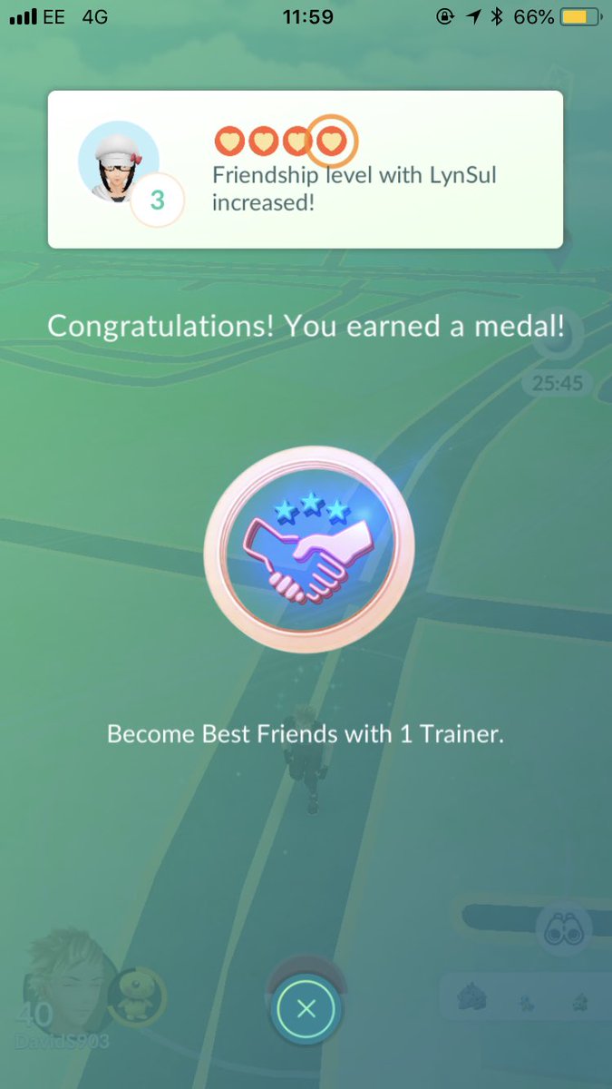 davids903's tweet photo. It’s official - first best friend - had to be the real life bestie didn’t it 💚💚 #pogo #PokemonGOfriends  #teamgreen #teaminstinct #teammystic @PokemonMum https://t.co/o5fiQwj18v