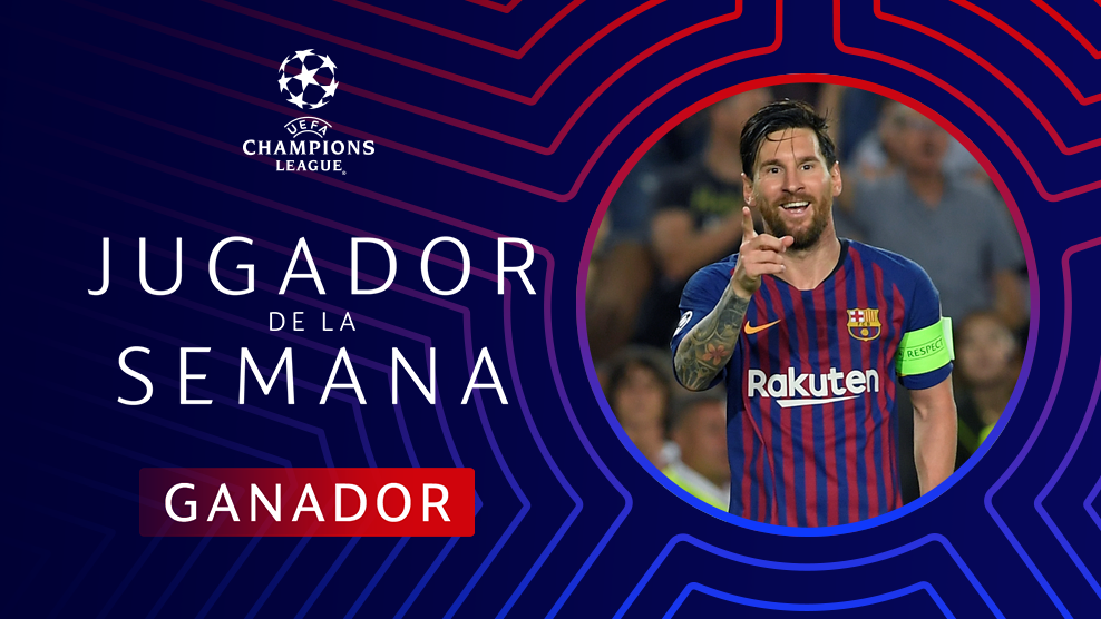 LigadeCampeones's tweet photo. ¡Bien jugado, Messi! 👏👏👏

#UCL #POTW https://t.co/T5lmpNJbLI