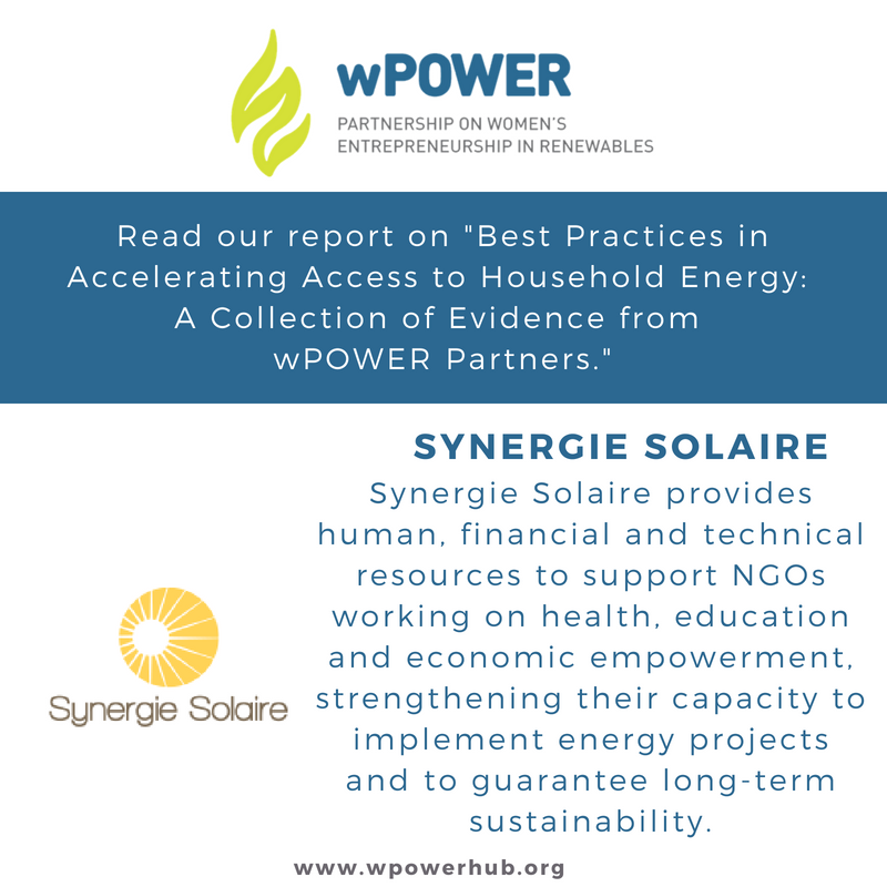 Thank you @SynergieSolaire for featuring in our report on “Best Practices in Accelerating Access to Household Energy.” Your excellent case study is on page 68! Download the report here: buff.ly/2D8q5cY #wPOWERBestPractices